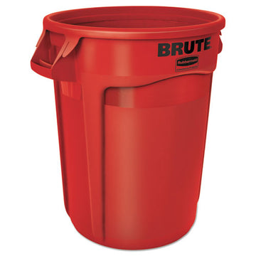 Rubbermaid® Commercial Round Brute Container, Plastic, 32 Gal, Red freeshipping - TVN Wholesale